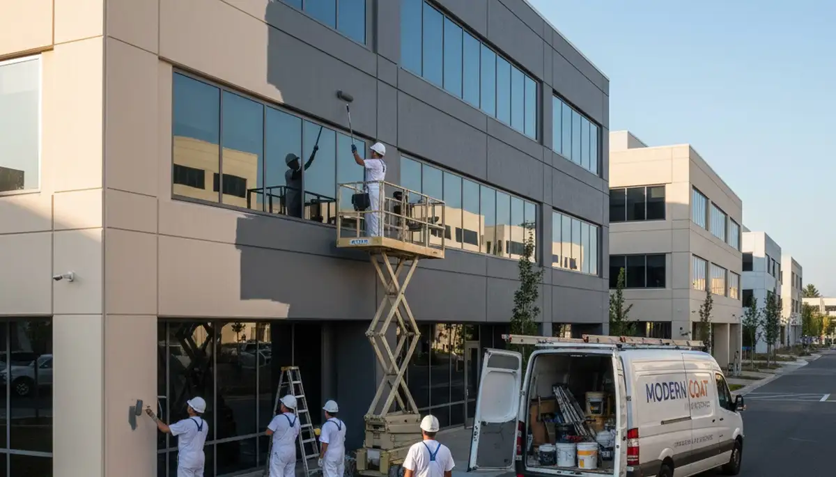 Professional commercial building painting in Jacksonville, FL by expert business painters