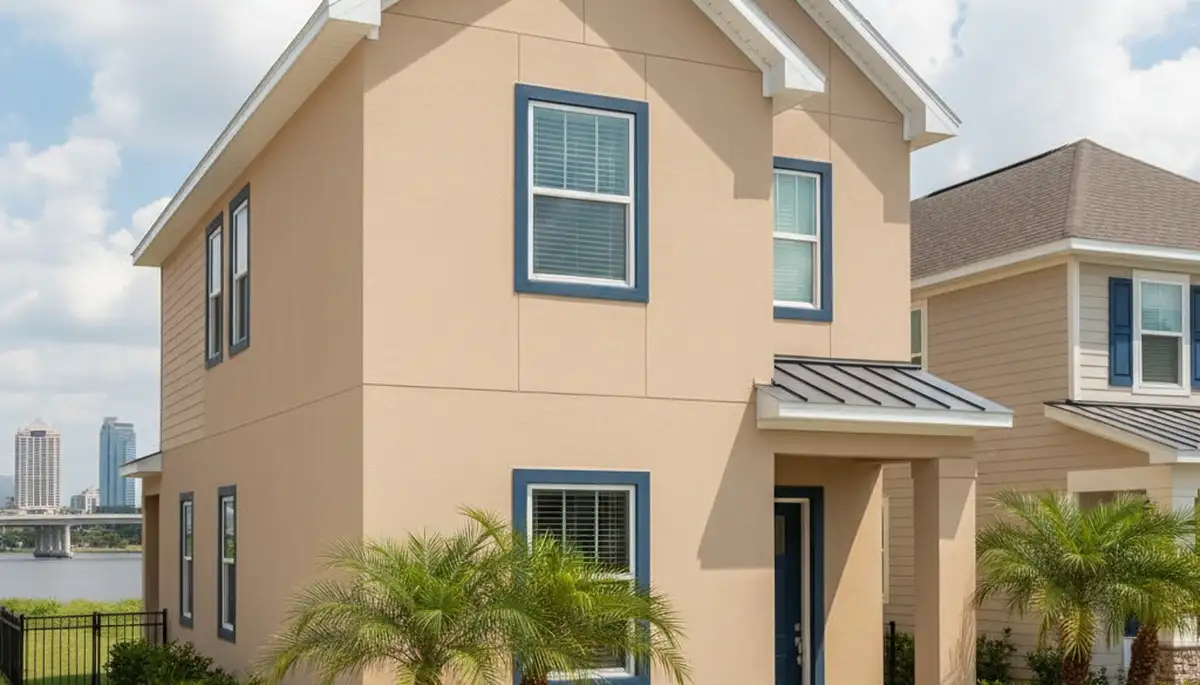 Freshly painted Jacksonville FL home exterior with smooth, durable finish by local house painting experts