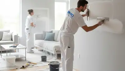 Professional drywall repair and wall restoration in Jacksonville, FL home by expert house painters