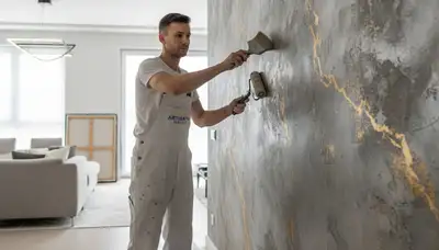 Professional faux painting finish on Jacksonville, FL home interior by expert house painters