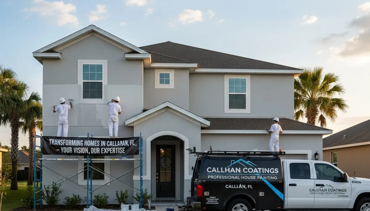 Professional house painters in Jacksonville FL providing expert residential exterior painting services