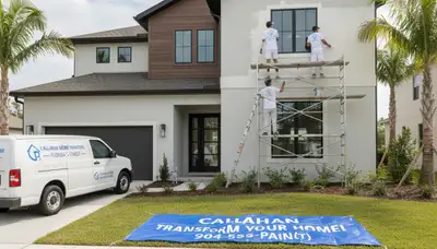 Professional house painters in Jacksonville FL providing expert residential exterior painting