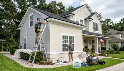 Professional house painters in Jacksonville FL providing expert exterior home painting services