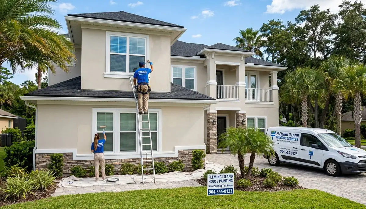 Professional house painters in Jacksonville FL providing expert residential painting services