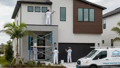 Professional house painters in Jacksonville FL providing expert residential exterior painting services
