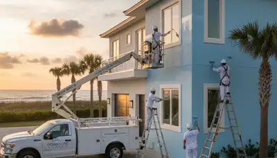 House painters in Jacksonville, FL providing professional residential exterior painting services