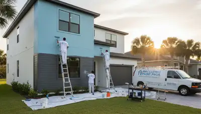 Professional house painters in Jacksonville FL providing expert residential painting services