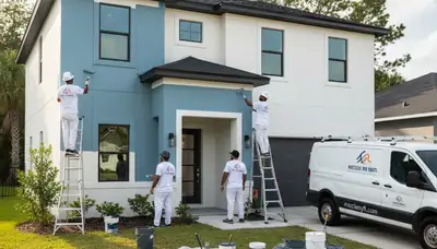 Professional house painters in Jacksonville FL providing expert residential painting services