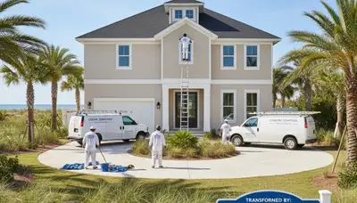 Professional house painters in Jacksonville FL providing expert home exterior painting services