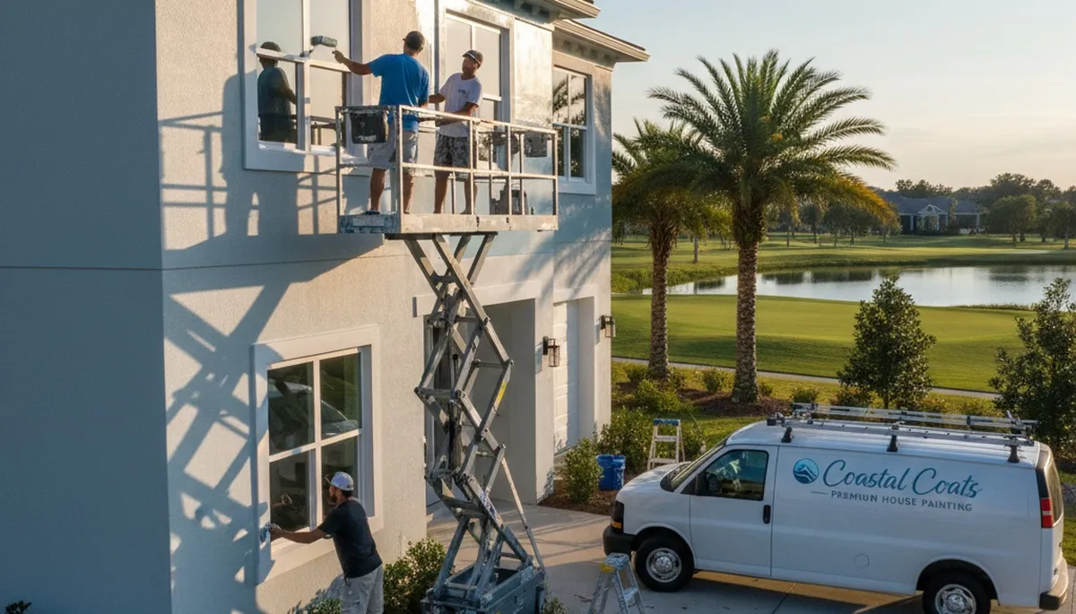 Professional house painters in Jacksonville FL providing expert exterior home painting services