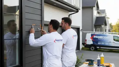 Professional wood rot repair by house painters in Jacksonville FL restoring damaged exterior siding